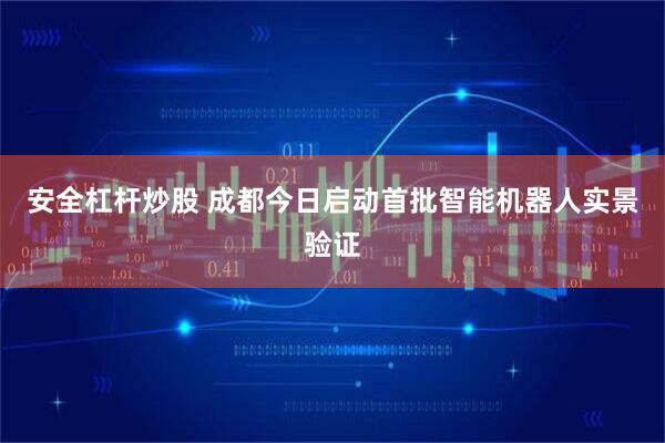 安全杠杆炒股 成都今日启动首批智能机器人实景验证